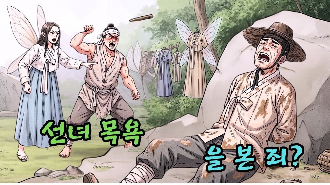 밭 갈던 농부의 억울한 누명, 선녀 목욕을 몰래 보려다 도둑으로 몰려 평생 잊지 못할 매를 맞다