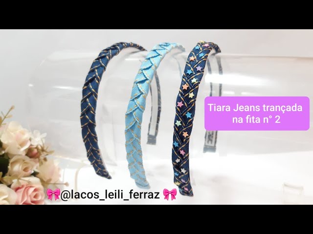 Tiara jeans trançada, Loja Lylaços