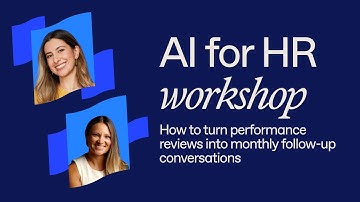 From reviews to results: AI workshop for monthly performance follow-ups