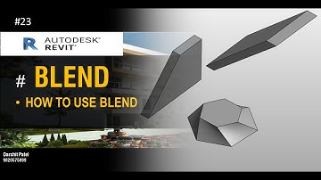 #22 Blend | Create Blend in revit | model in  place | revit tutorial in Hindi