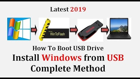 How To Install Windows From USB Drive Urdu | Hindi With Wintoflash Software