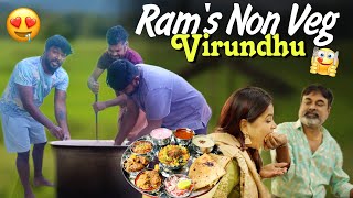 HUGE NON VEG COOKING 🤩 7 Kg Biriyani Cooking 🤩 | @ramwithjaanu