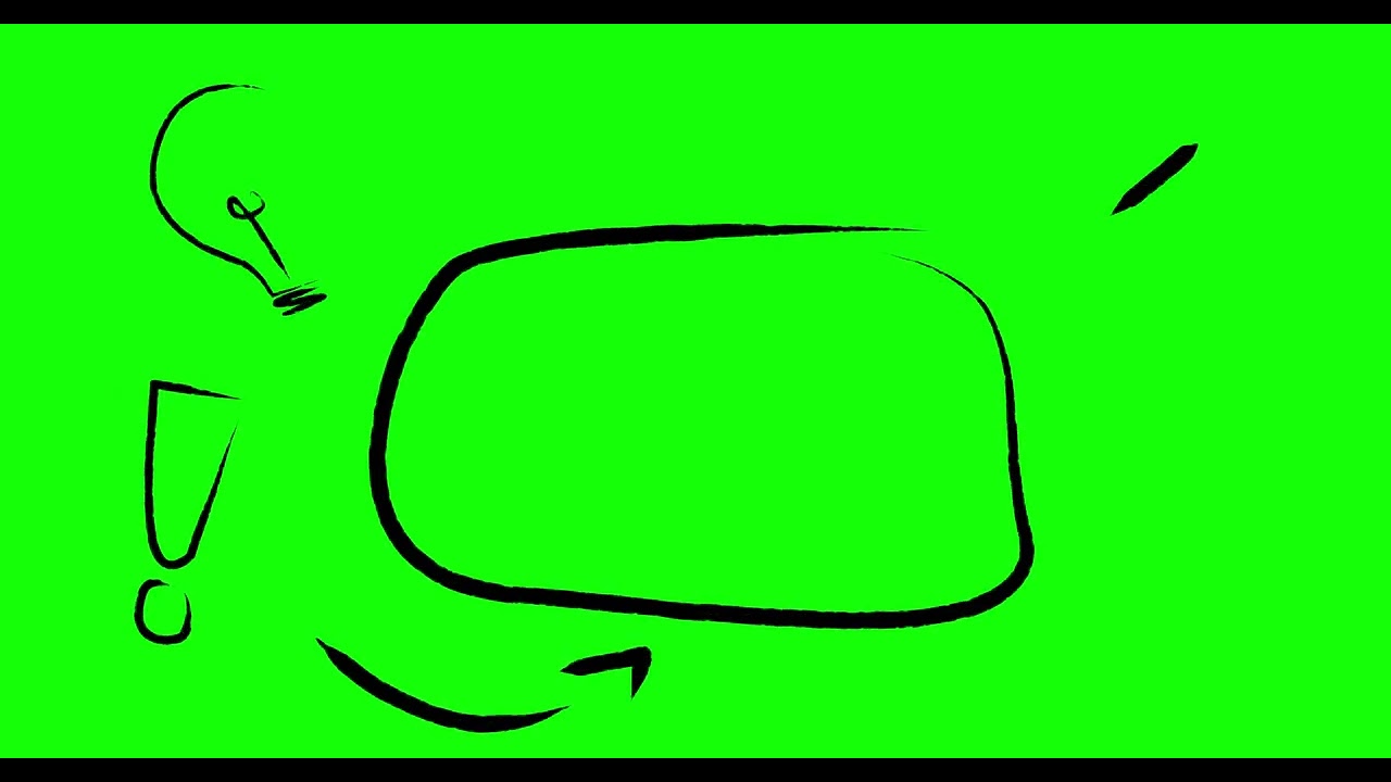 4K Speech Bubble Animation with Icons | Green Screen Background