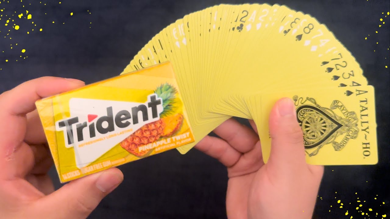 Tropical Trident Gum ~ Gum Chewing 'n' Solitaire ~ ASMR Solitaire #623