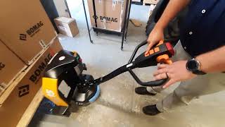 MATHAND presents the brand NEW DC15 ELECTRIC PALLET TRUCK-LITHIUM ION BATTERY by Mark Algra 170 views 7 months ago 3 minutes, 30 seconds