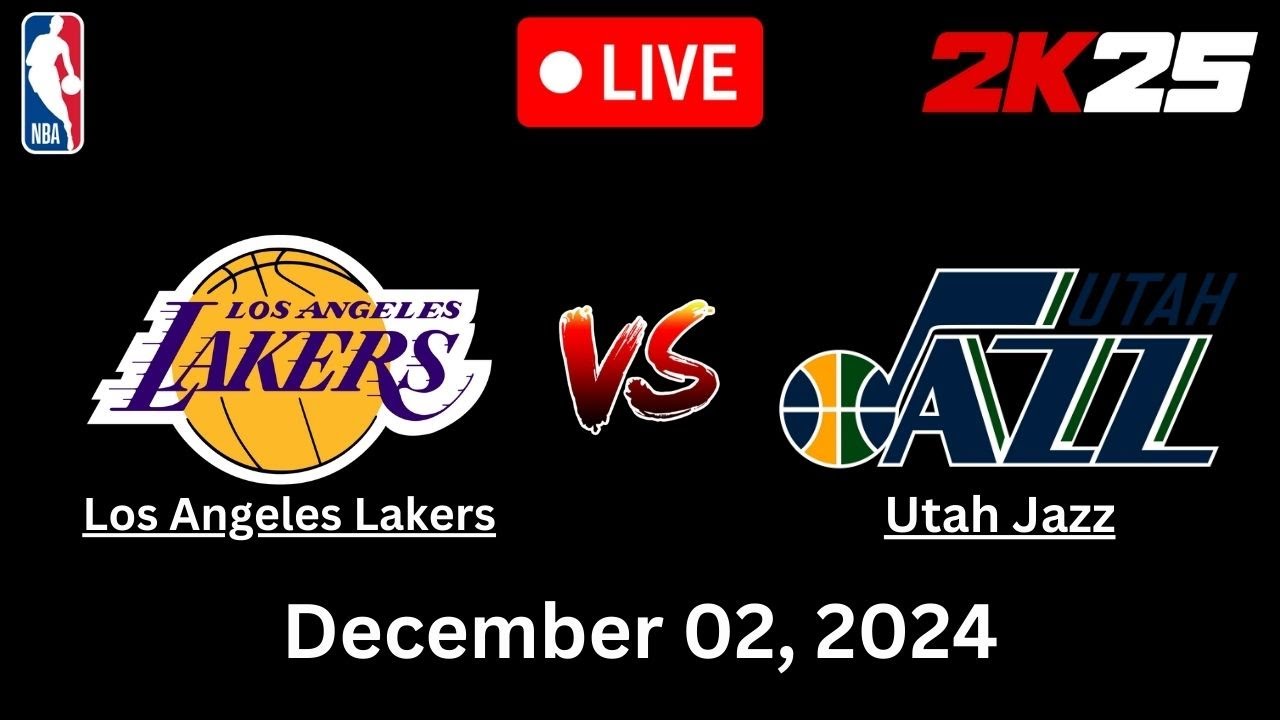 NBA LIVE LA Lakers Vs Utah Jazz December 2 2024 Jazz Vs Lakers nba-live-la-lakers-vs-utah-jazz-december-2-2024-jazz-vs-lakers