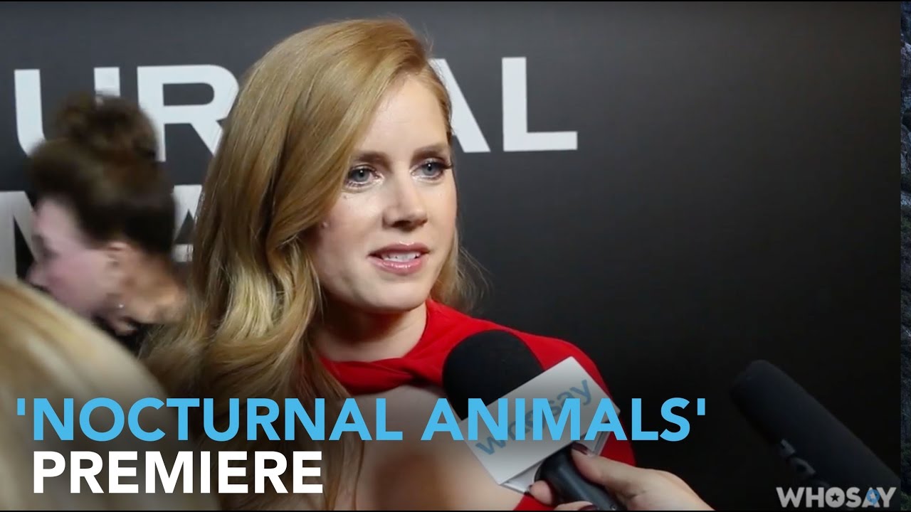 Amy Adams, Aaron Taylor, and Laura Linney at the 'Nocturnal Animals'  Premiere | WHOSAY - YouTube