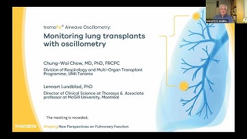 [Webinar] Learn more about Airwave Oscillometry in lung transplants patients