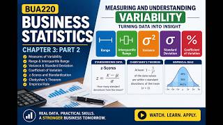 Business Statistics Chapter 3 Part 2: Variability, Z-Scores & Correlation | BUA 220