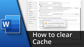 Clear Word Cache ✅ Tutorial