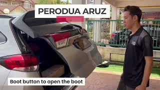 Perodua Aruz Power Boot features