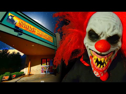 SPIRIT HALLOWEEN 2021 inside ABANDONED DICKS SPORTING GOODS in SPARTANBURG SOUTH CAROLINA