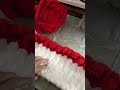 chunky blanket red n white vid 10 #chunkyblanket #chunkyyarn #tutorials #diy