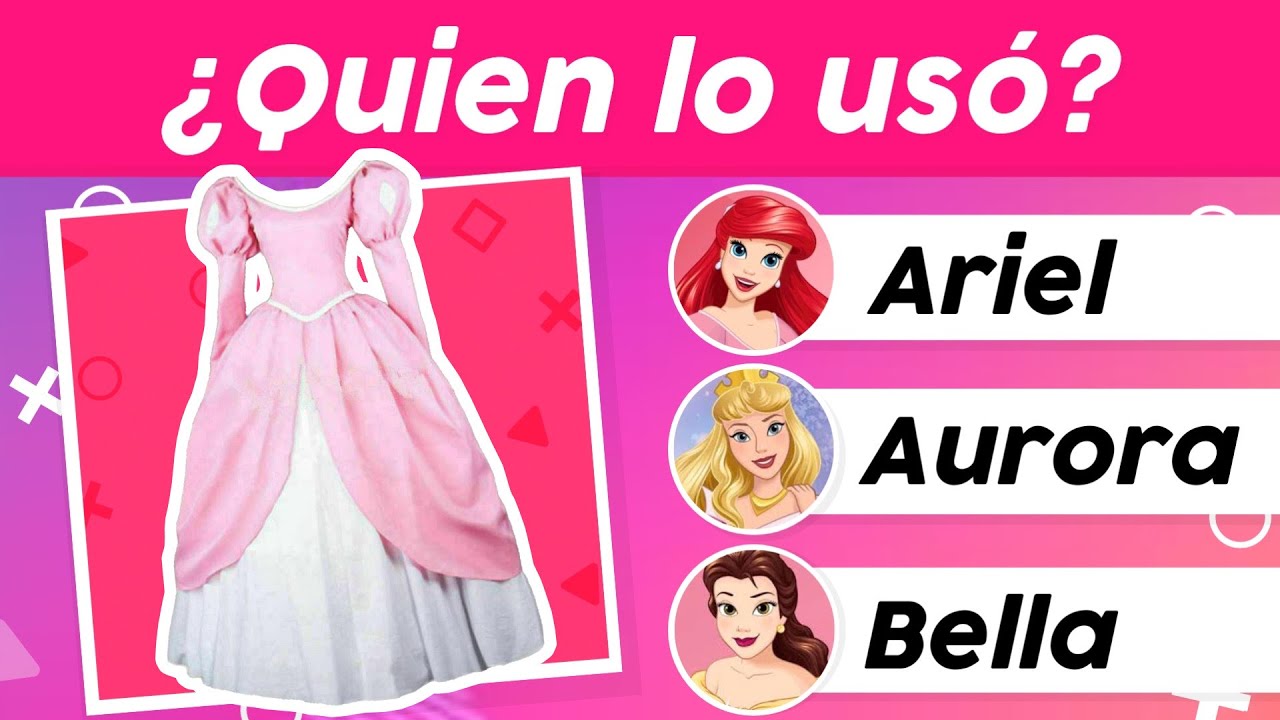 Qué Princesa Disney uso el vestido?✨👗Trivia✨👑 - YouTube