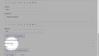 How to add a matching question in the quiz