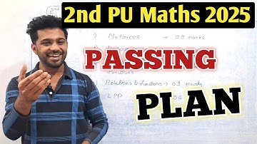 2nd PUC Maths Passing Plan | 2nd PUC Mathematics Exam 2025 | Important Chapters