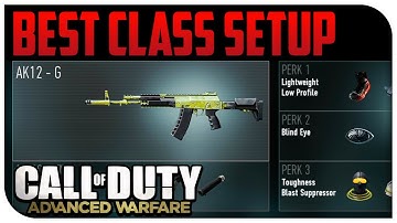 Advanced Warfare - BEST LOW LEVEL CLASS SETUP! (Stealth/Rush & Objective Classes) [COD AW]