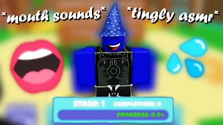 asmr ~ *best* mouth sounds roblox obby (escape the world) screenshot 4