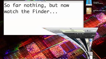 Apple Bug: Finder disappears