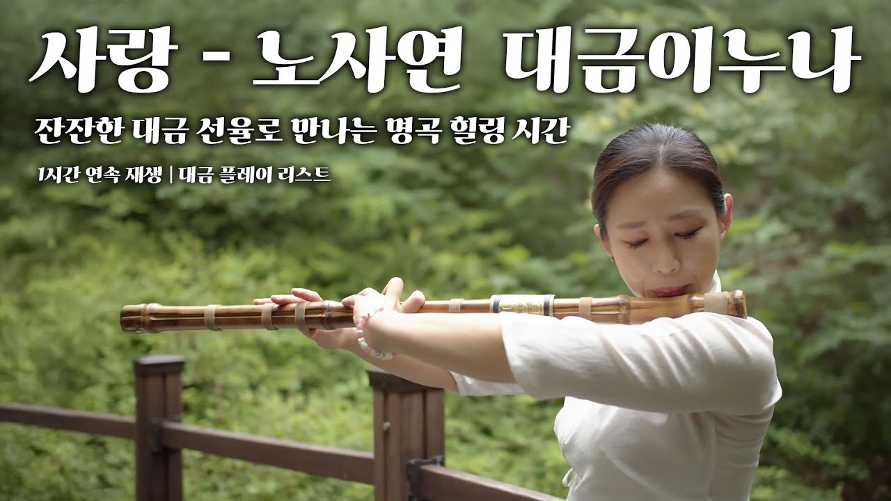 [1시간 힐링] 사랑 – 노사연 Cover 🎵｜대금이누나 연속 듣기 - YouTube