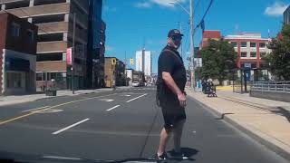 Jaywalker glares at driver and runs into pole | INSTANT KARMA | Legit Funny 😂 🔥