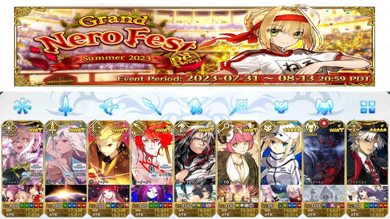 ChanceJado's Fate/Grand Order: Grand Nero Festival 2023 Stream Part 01