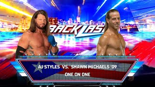 WWE 2K24 FULL MATCH - AJ STYLES VS SHAWN MICHAELS