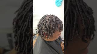 Starter locs w/ coils👑👸👑👸 #loctician #hairart #blackhair #indyloctician #locs #starterlocs #fyp