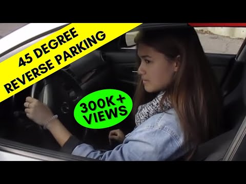 45 Degree Reverse Parking || Angle Reverse Parking Method || How to reverse park || Toronto Drivers