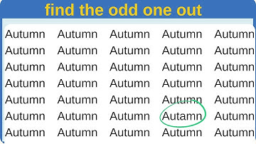 CAN YOU FIND THE ODD ONE OUT? 99% CANNOT! #englishchallenge 1