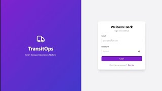 TransitOps | Transport Management System using FastAPI & React | Complete Full Stack Project Demo