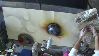 spray paint art large space fantasy nature 2026