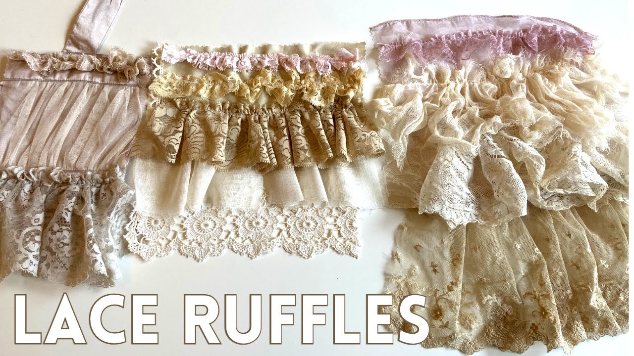 Ruffles with LACE  How To SEW Tiered Lace RUFFLES // Didsbury Art Studio 