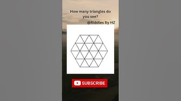 How many triangles are there in this picture? #shorts #riddles #subscribe