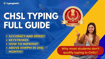CHSL Typing Test Passed in One Attempt | Complete Step-by-Step Guide for Beginners | TypingSathi