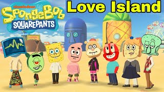 Bikini Bottom Goes to Love Island | Tomodachi Life Spongebob Edition