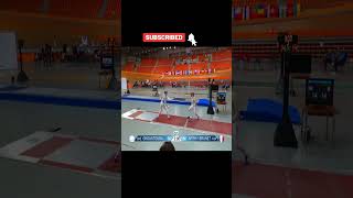 Exciting Last Touch: Theodora GRE vs Manon FRA   European Championships Saber Womens 2023