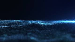 futuristic digital wave particles flow