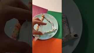 Paper Worm | Wiggly Worm Colour Activity Science #science #scienceexperiment  #easycraft