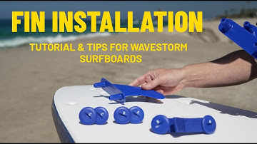 WAVESTORM FIN INSTALLATION VIDEO | Tips on How to Install Bolt Through fins on surfboards