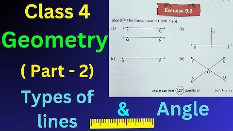 👉Types of lines || Geometry for class 4 part - 2 || Angles class 4 || geometry class 4