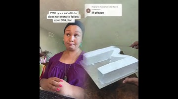 POV your substitute does not want to follow your 504 plan #pov #POTS #comedy #504plan #teacherpov