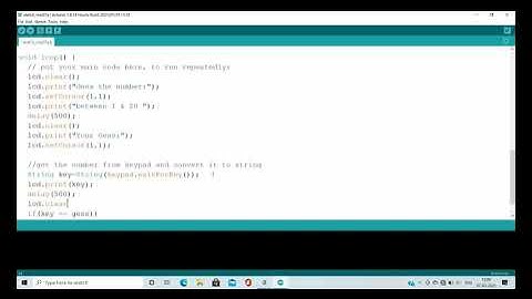 Keypad and LCD connection with Arduino UNO. Simulation in Proteus