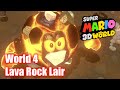 Super Mario 3D World Bowser S Castle World 4 Lava Rock Lair All Stars Gameplay Walkthrough 