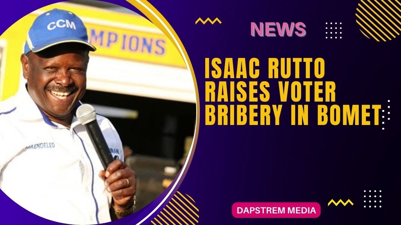 BREAKING NEWS! ISAAC RUTTO RAISES VOTER BRIBERY IN BOMET - YouTube