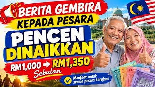 Berita Gembira kepada pesara kerajaan #pencennaik #pencen #pesara