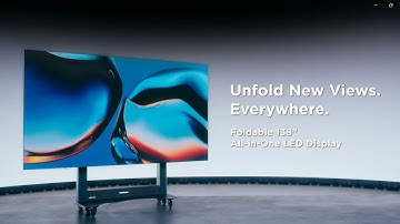 Unfold New Views. Everywhere. – ViewSonic LDS138-151, Foldable 138" All-in-One LED Displays