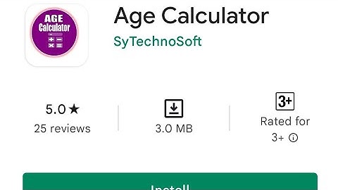 Age Calculator App || SyTechnoSoft