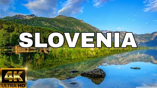 FLYING OVER SLOVENIA (4K UHD) - AMAZING BEAUTIFUL SCENERY &amp; RELAXING MUSIC