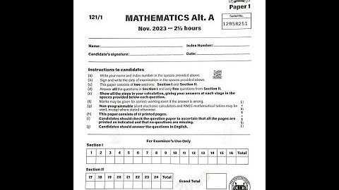LINEAR MOTION,TRANSFORMATION AND PYRAMID KCSE 2023 MATHEMATICS PP1